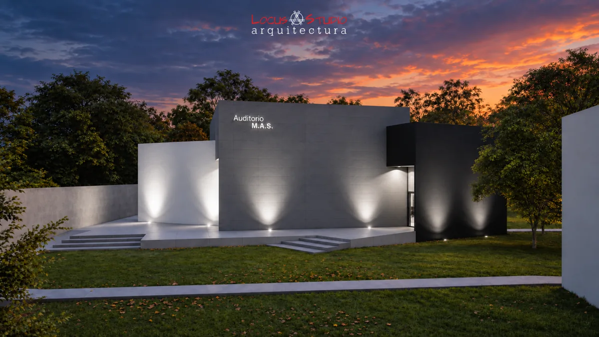 Auditorio M.A.S. · Front elevation