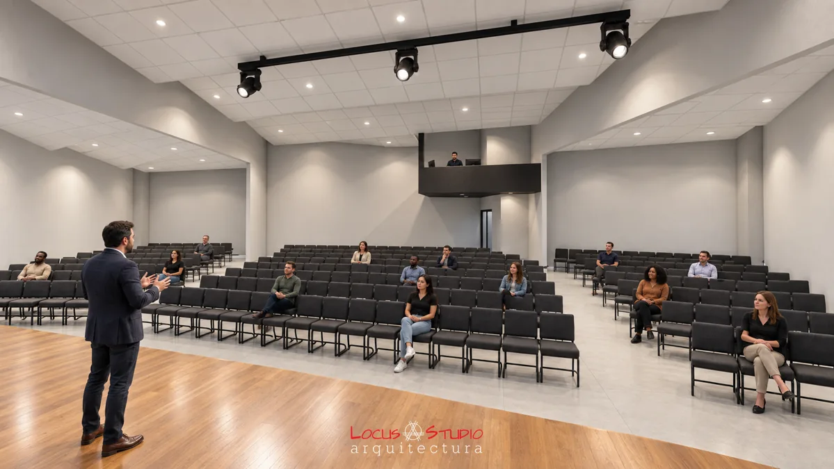 Auditorio M.A.S. · Interior facing the audience