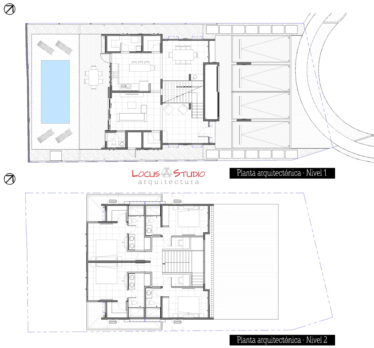 Casa AmarE · Floor plans