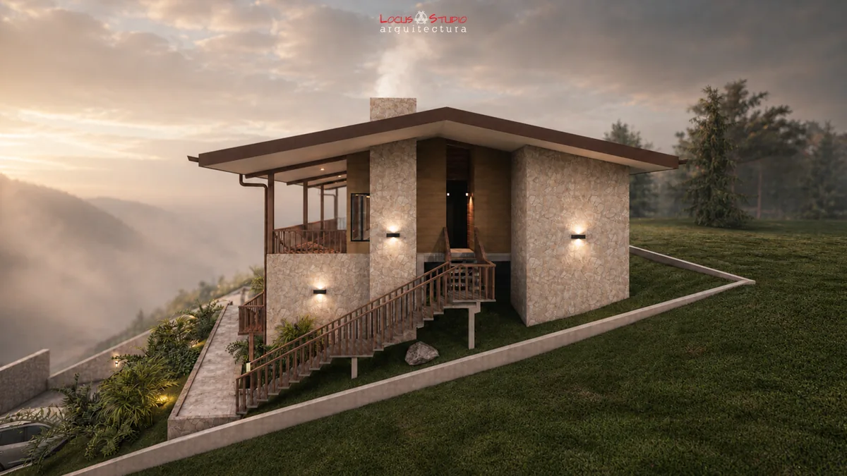 Casa Golden · Side elevation and slope