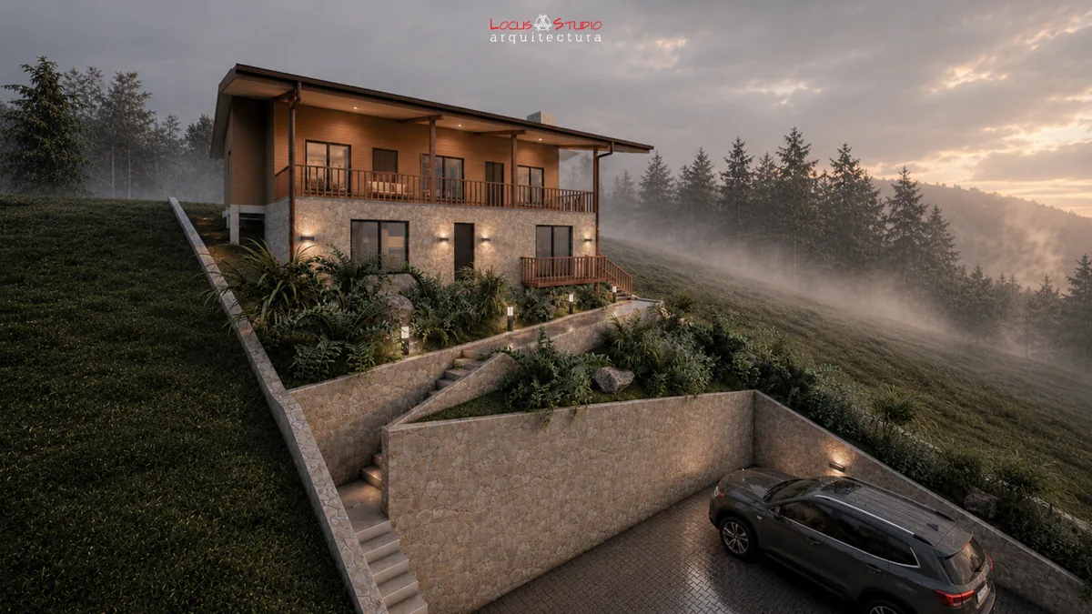 Casa Golden · Entrance and terraces
