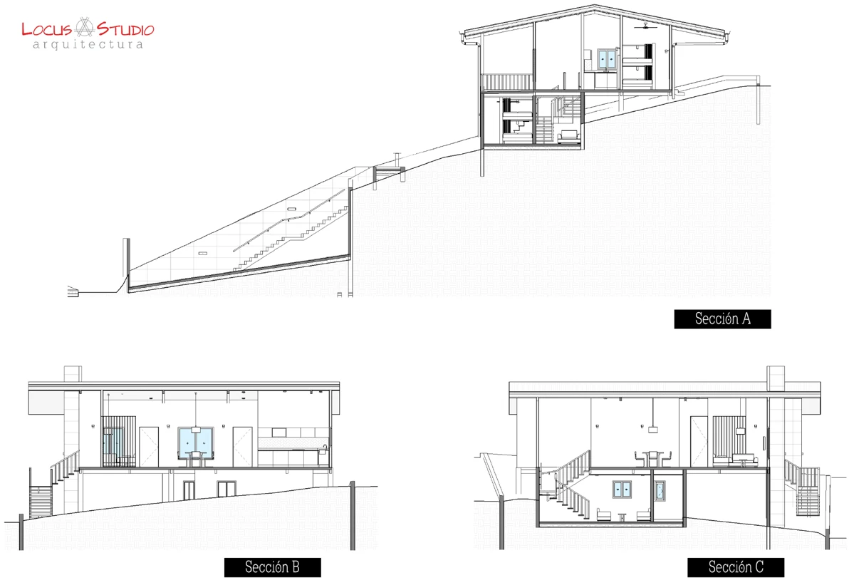 Casa Golden · Architectural sections