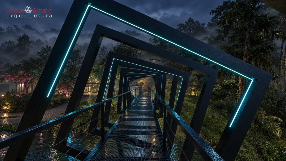 Centro Gastronómico Monteverde · Entrance walkway