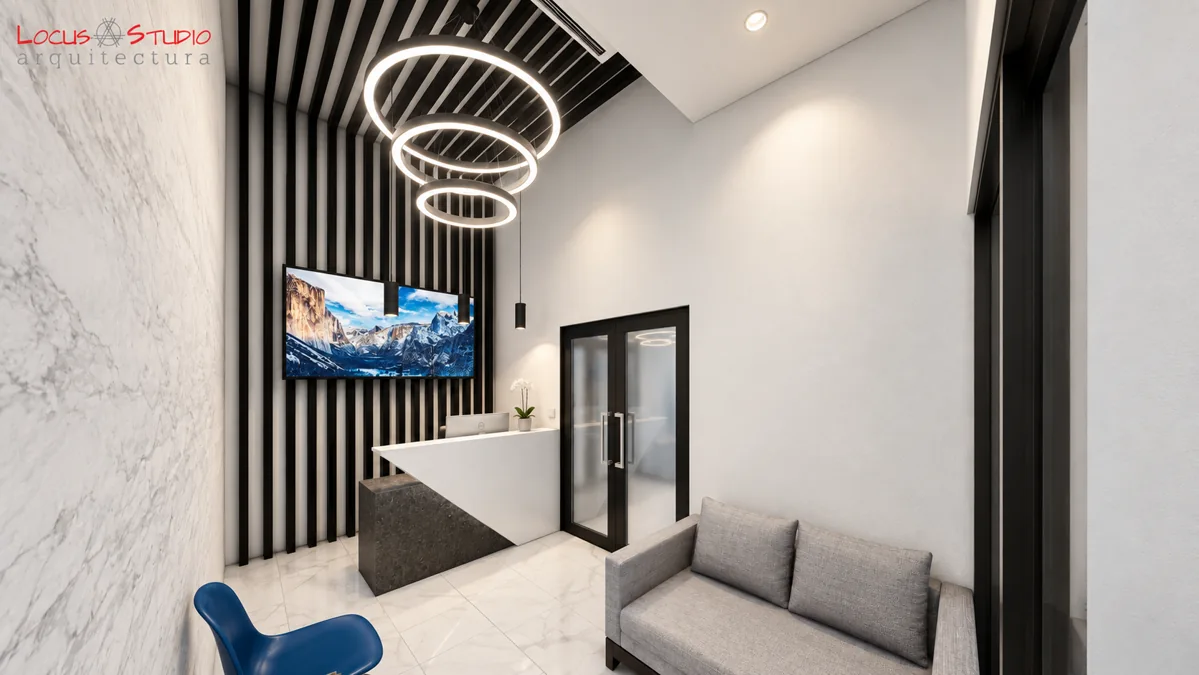 Clínica · Reception and waiting area