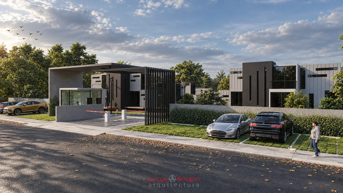 Condominio Dorma · Development entrance