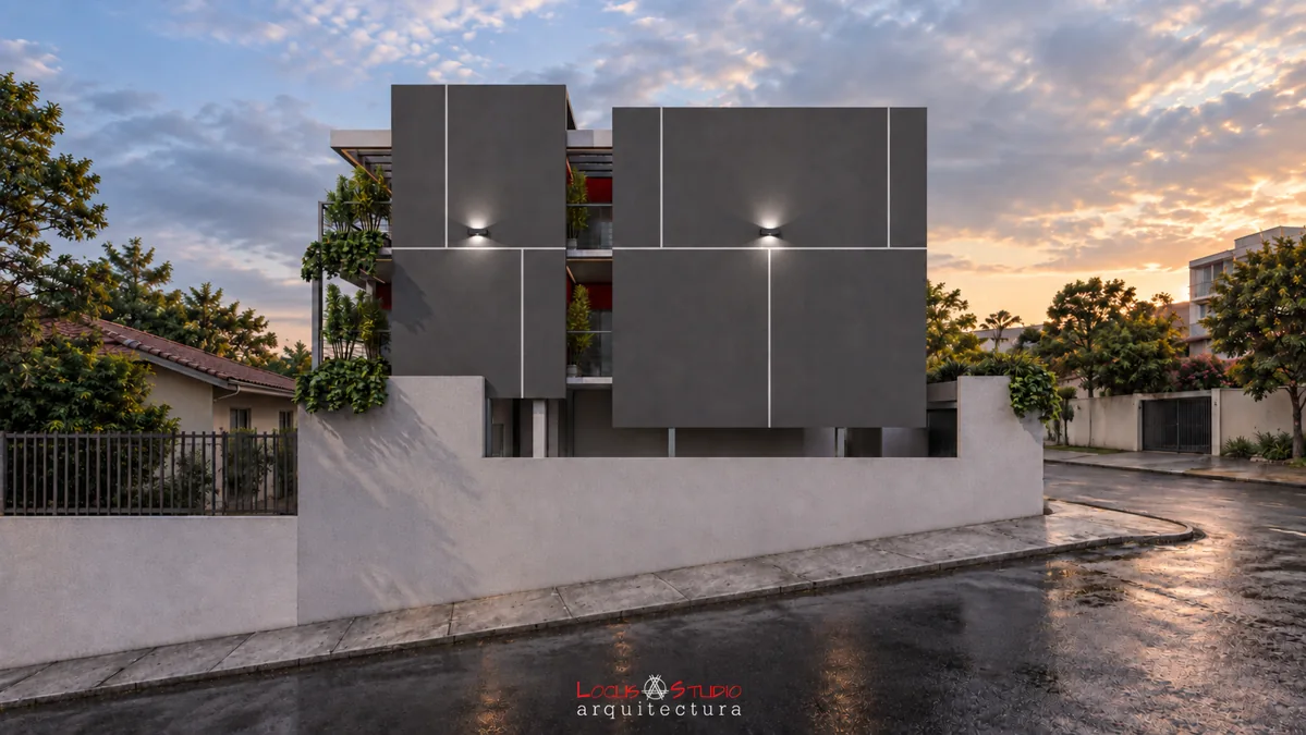 Edificio Destinos · Side elevation