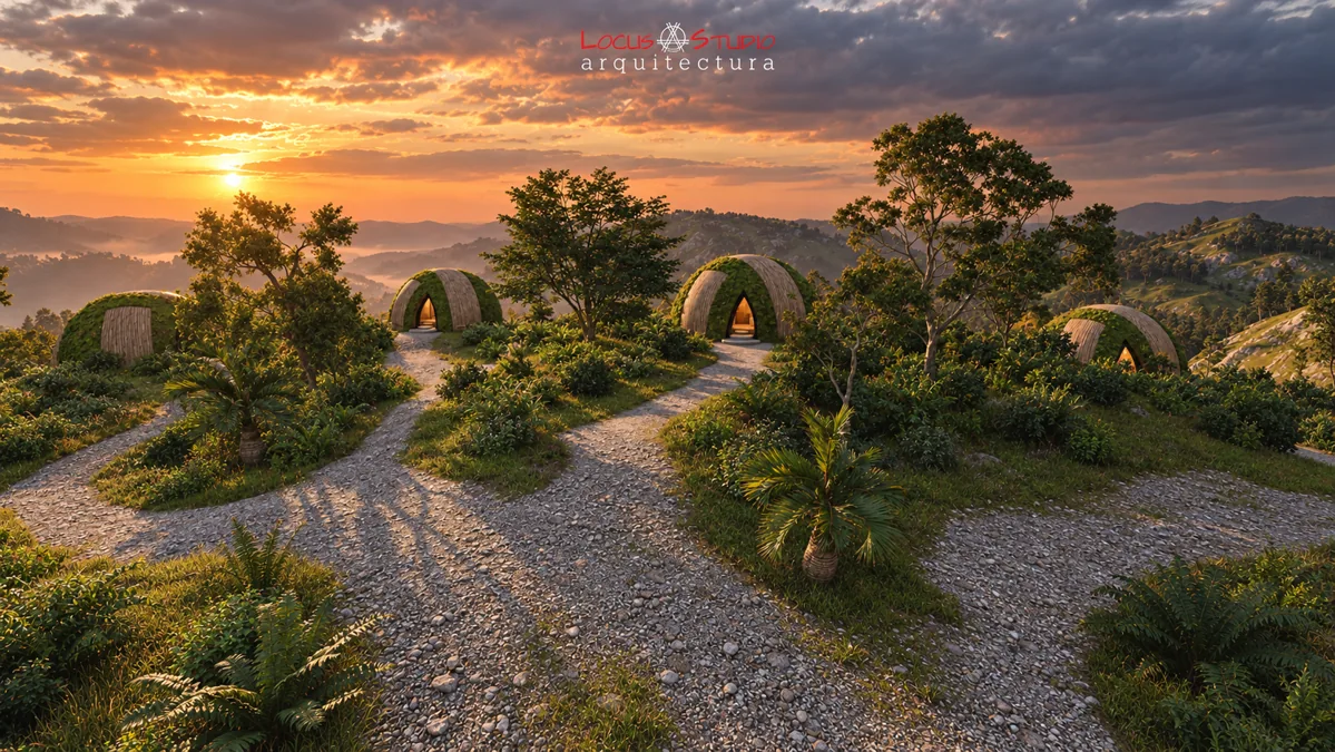 Nido en el Bosque · Arrival path