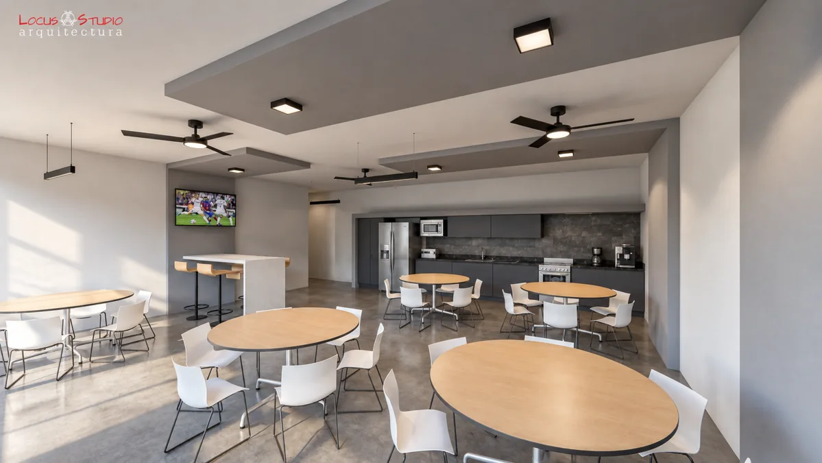 Remodelación Totem · Dining and support area